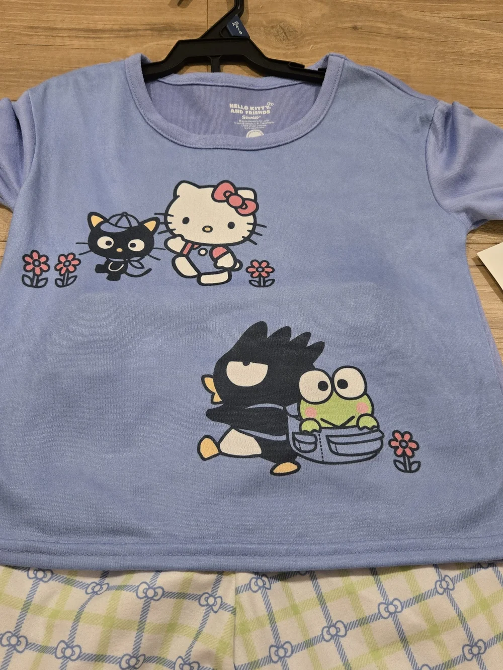 Hello Kitty Lilac Two-Piece Kids Pajama Set Size Xs 4/5